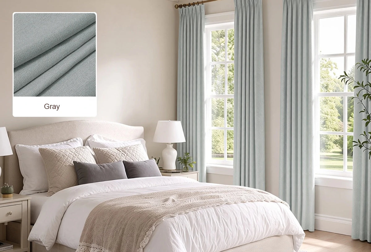Beige Lucas curtain fabric swatch