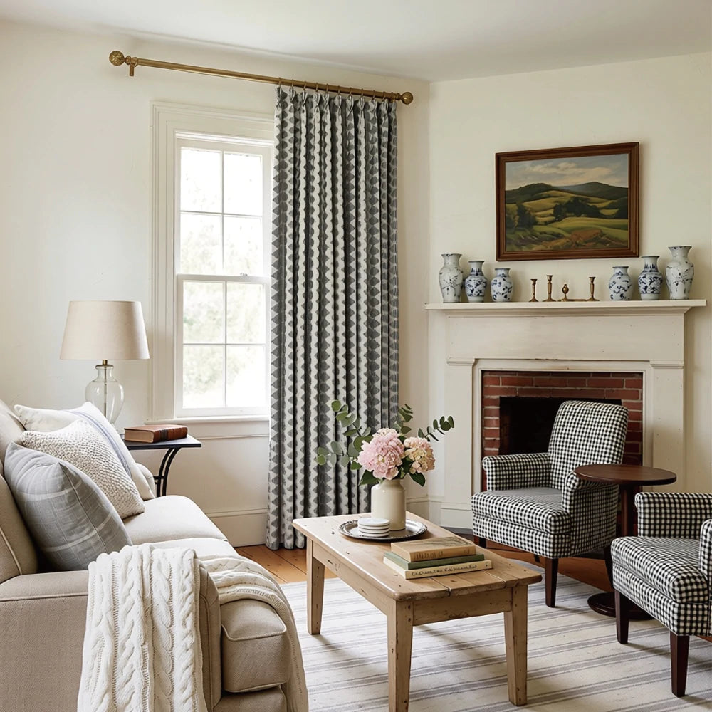 Soft cotton-like Lucas curtain fabric