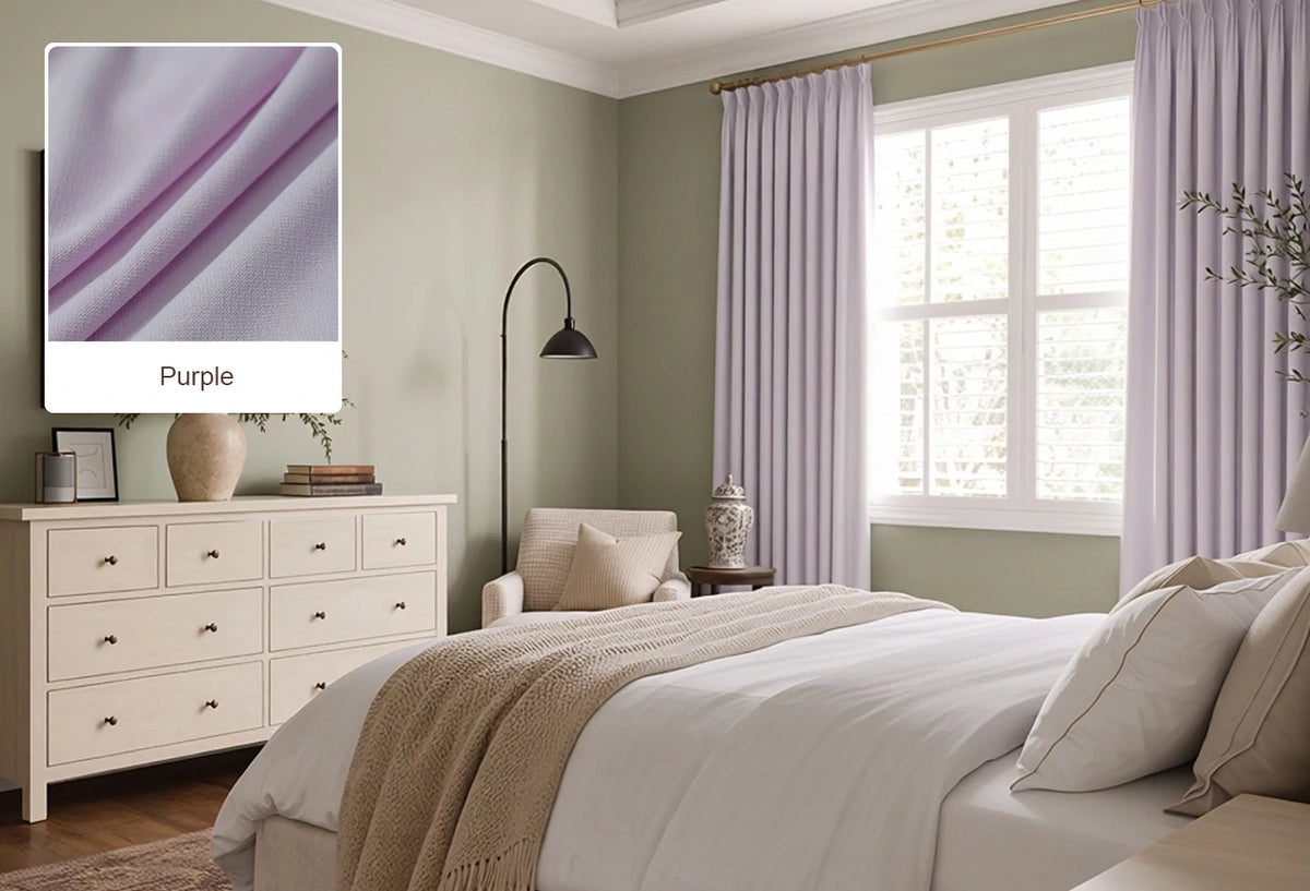 Beige Lucas curtain fabric swatch