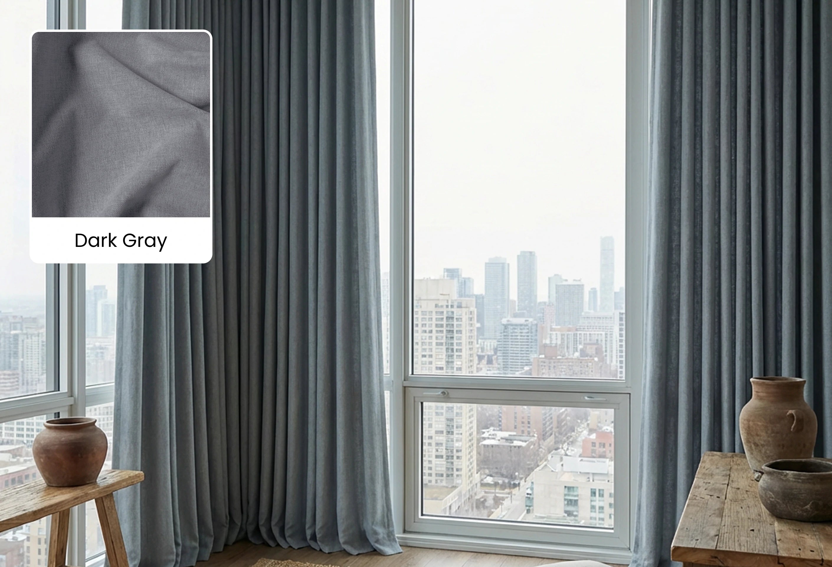 Caleb curtain fabric swatch