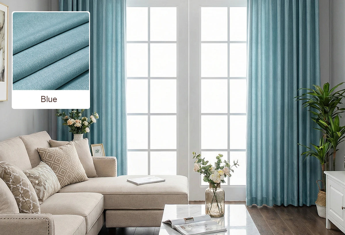 Lucas curtain fabric swatch