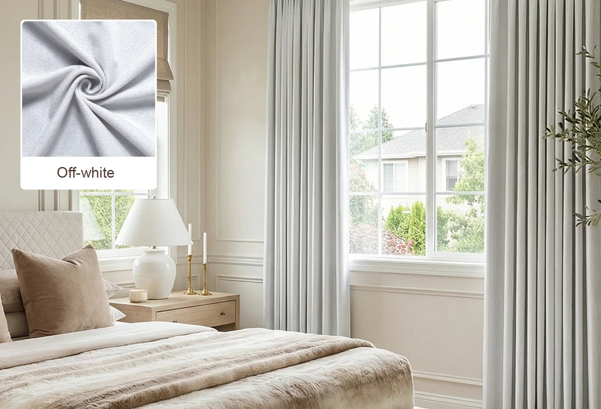 Lucas curtain fabric swatch