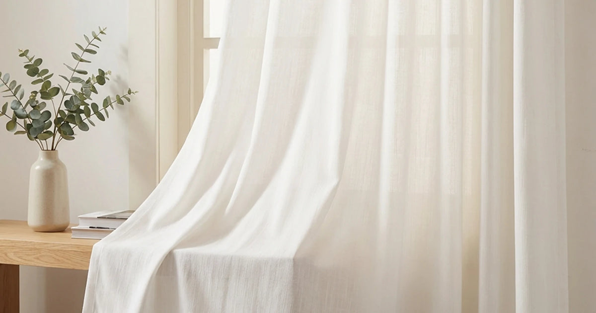 Ayla sheer curtains softly filtering daylight