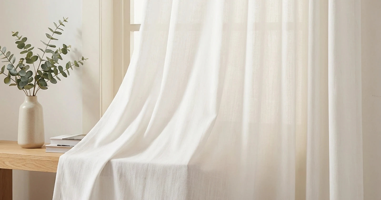 Ayla sheer curtains softly filtering daylight
