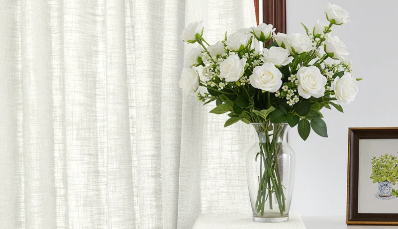 Soft cotton-like Lucas curtain fabric