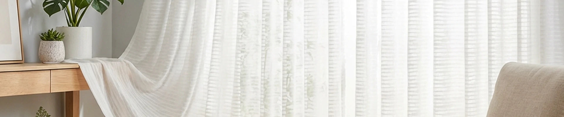 Lucas curtains creating an elegant minimalist interior