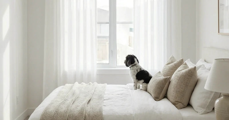 Ayla sheer curtains softly filtering daylight