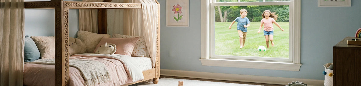 Ayla sheer curtains bringing elevated light into a calm interior