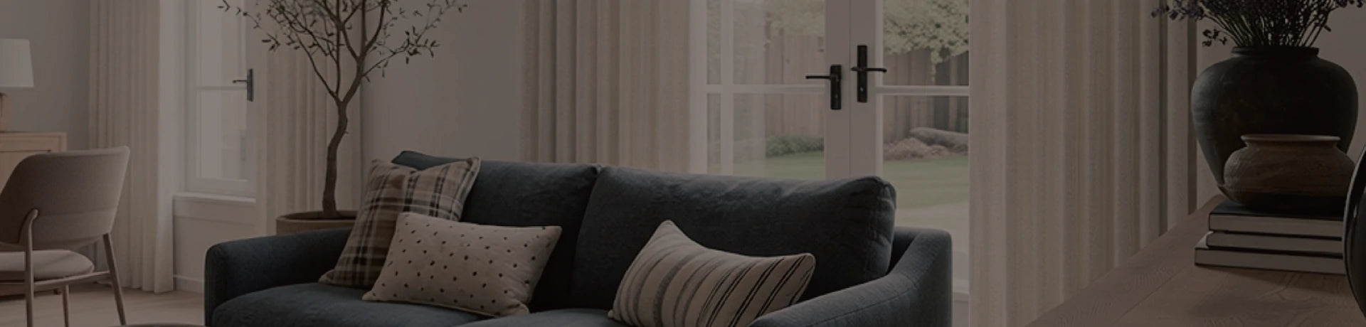 Lucas curtains creating an elegant minimalist interior