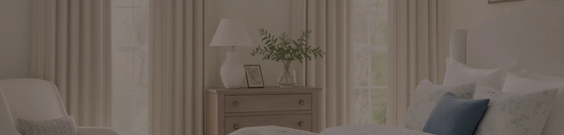 Lucas curtains creating an elegant minimalist interior